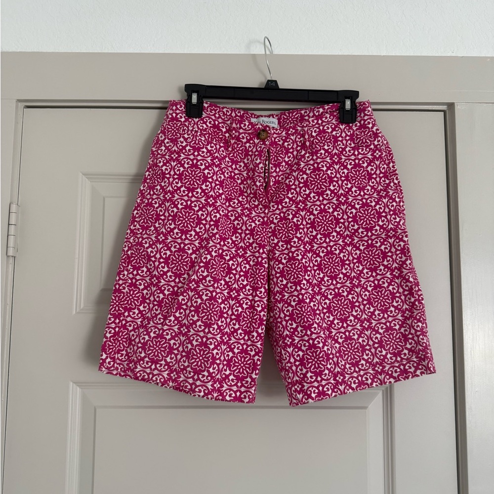 Pink Patterned Shorts